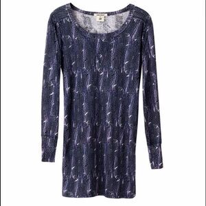 Isabel Marant for H&M Feather Print Linen Top Size 2